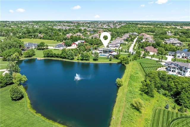 10712 W 165th St, Overland Park, KS 66221 - aerial view of a nearby body of water
