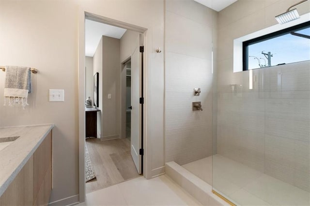 529 E 19th St, Kansas City, MO 64108 - full bath featuring vanity and a walk in shower