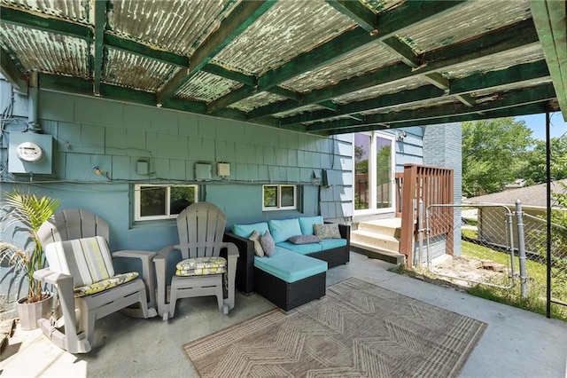 2903 E 107th Ter, Kansas City, MO 64137 - view of patio / terrace with an outdoor hangout area