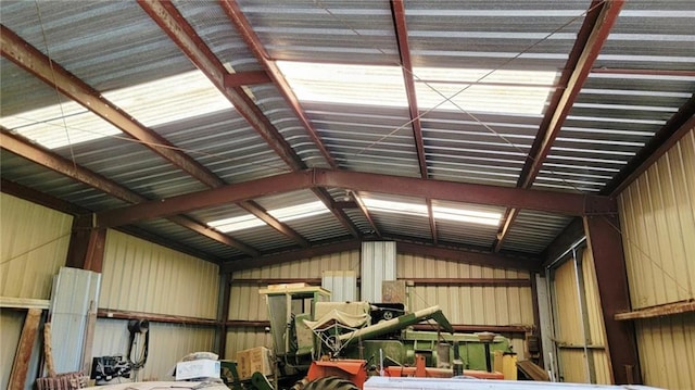 18400 Keitel Rd, Parker, KS 66072 - garage with metal wall