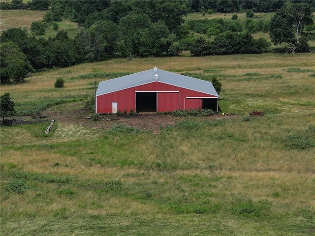 18400 Keitel Rd, Parker, KS 66072 - view of pole building featuring a view of rural / pastoral area