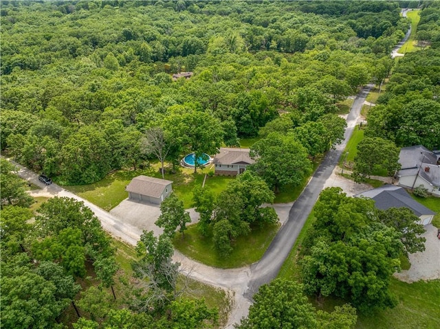 33383 Acorn Ln, Warsaw, MO 65355 - bird's eye view of a heavily wooded area