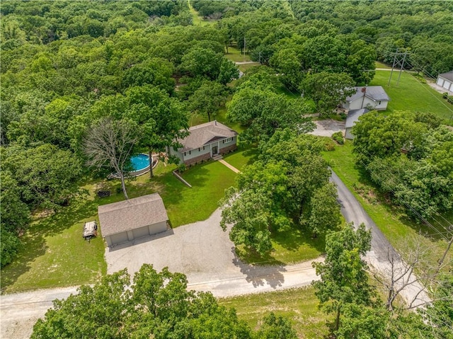 33383 Acorn Ln, Warsaw, MO 65355 - view from above of property with a heavily wooded area