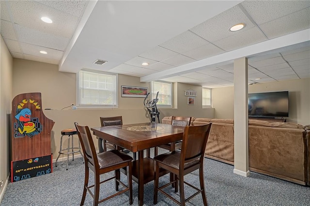 11530 Hemlock St, Overland Park, KS 66210 - dining area with carpet flooring and recessed lighting