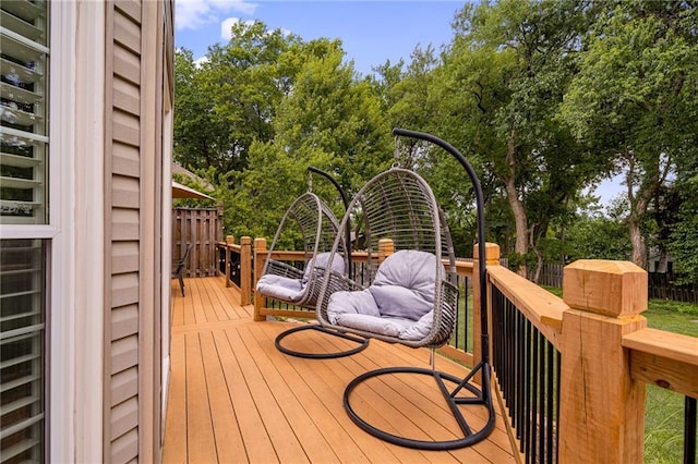 11530 Hemlock St, Overland Park, KS 66210 - deck with view of scattered trees