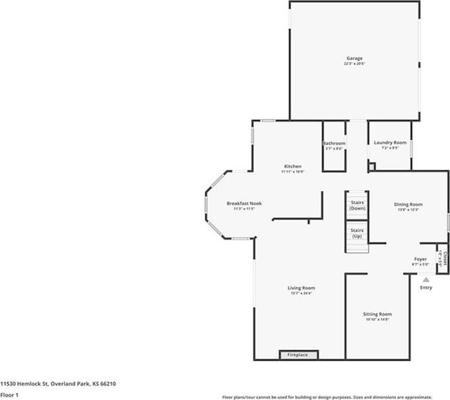 11530 Hemlock St, Overland Park, KS 66210 - view of floor plan / room layout