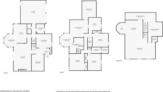 11530 Hemlock St, Overland Park, KS 66210 - view of home floor plan