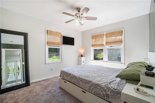 2110 N 70th Ter, Kansas City, KS 66109 - carpeted bedroom with baseboards and a ceiling fan