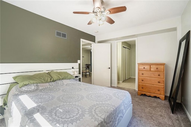 2110 N 70th Ter, Kansas City, KS 66109 - bedroom featuring carpet and a ceiling fan