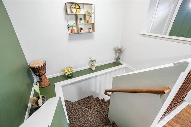 2110 N 70th Ter, Kansas City, KS 66109 - stairway with wood finished floors