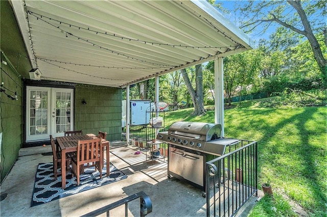 2110 N 70th Ter, Kansas City, KS 66109 - view of patio with french doors
