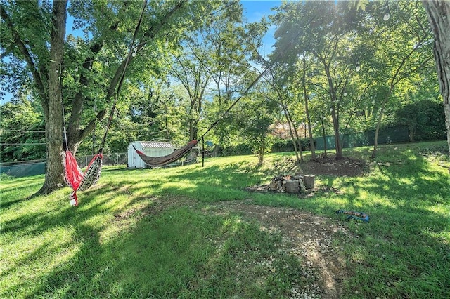 2110 N 70th Ter, Kansas City, KS 66109 - view of yard with a storage unit