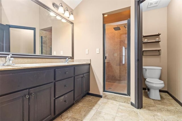 610 NW Green Dr, Grain Valley, MO 64029 - bathroom with double vanity and a stall shower