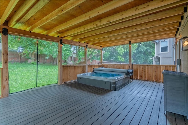 404 Wyndham Dr, Lansing, KS 66043 - sunroom / solarium with a jacuzzi