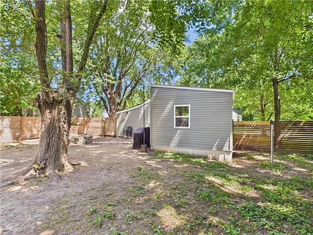 307 E 4th St, Holden, MO 64040 - view of fenced backyard