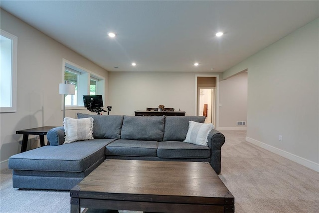 25411 W 142nd Pl, Olathe, KS 66061 - living area with carpet flooring and recessed lighting