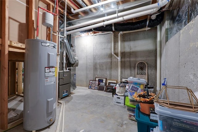 25411 W 142nd Pl, Olathe, KS 66061 - unfinished basement with water heater and heating unit