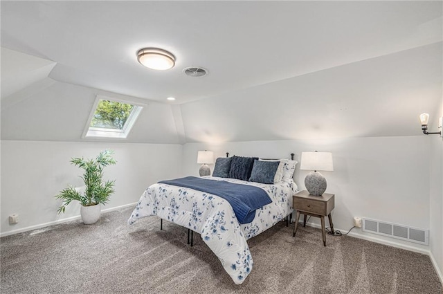 3818 W 52nd Ter, Roeland Park, KS 66205 - carpeted bedroom with a skylight and lofted ceiling