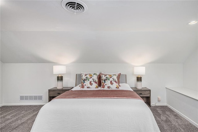 3818 W 52nd Ter, Roeland Park, KS 66205 - carpeted bedroom with baseboards and lofted ceiling