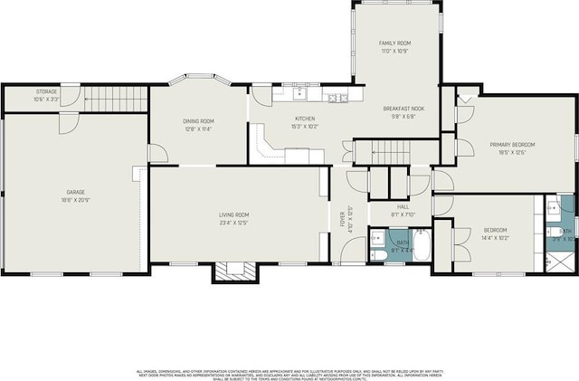 3818 W 52nd Ter, Roeland Park, KS 66205 - view of room layout