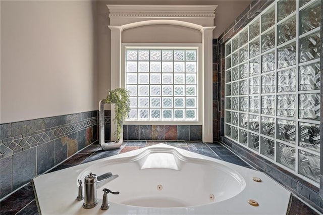 14740 W 128th St, Olathe, KS 66062 - bathroom with a tub with jets and healthy amount of natural light