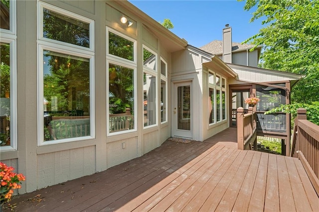 14740 W 128th St, Olathe, KS 66062 - deck with a sunroom