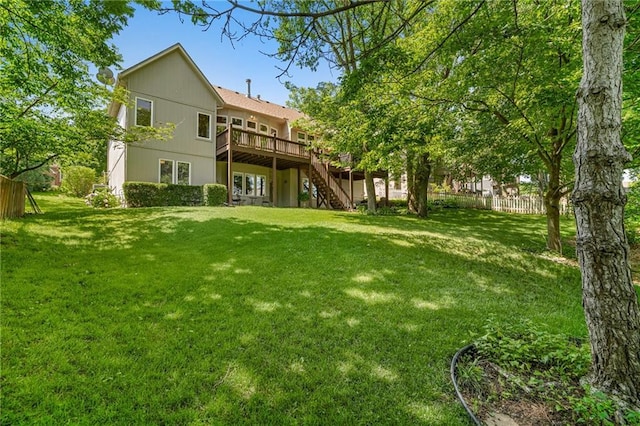 14740 W 128th St, Olathe, KS 66062 - back of property featuring stairway and a wooden deck