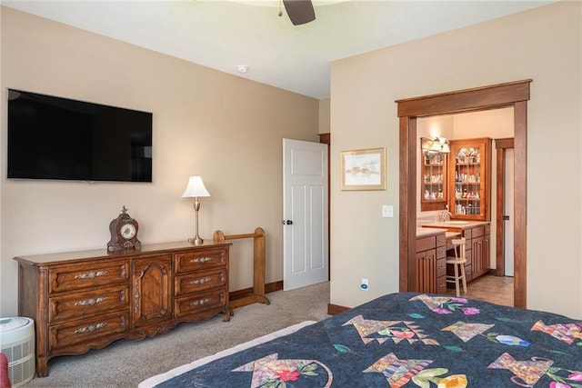 26793 W 100th Pl, Olathe, KS 66061 - bedroom with carpet floors and ceiling fan