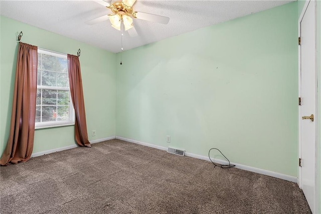 602 N Westview Dr, Richmond, MO 64085 - carpeted spare room featuring ceiling fan and a textured ceiling