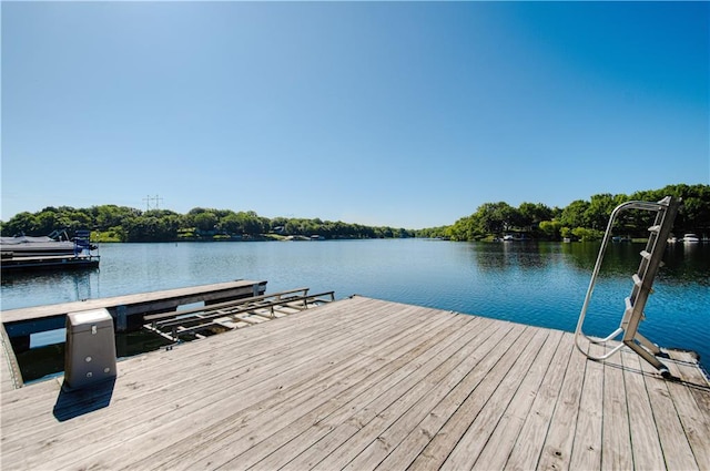 106 Timber Valley Dr, Linn Valley, KS 66040 - dock area featuring a water view