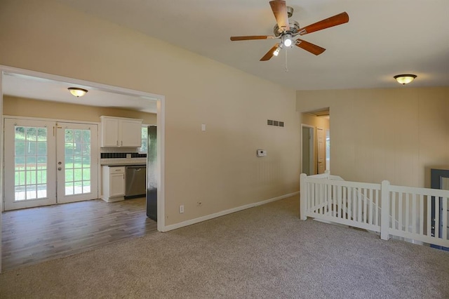 18205 E 27th St S, Independence, MO 64057 - carpeted empty room featuring a ceiling fan and baseboards
