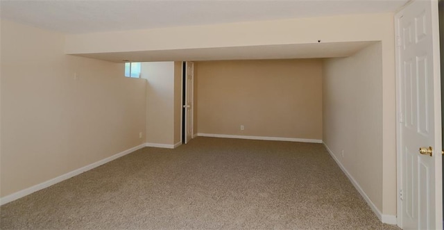 18205 E 27th St S, Independence, MO 64057 - below grade area with carpet floors