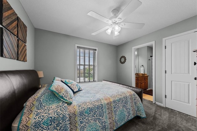 16642 W 165th St, Olathe, KS 66062 - bedroom featuring dark carpet and ceiling fan