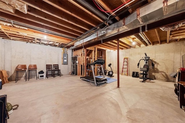 16642 W 165th St, Olathe, KS 66062 - unfinished below grade area featuring electric panel