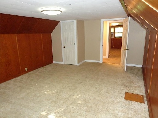 1915 S Elm St, Pittsburg, KS 66762 - additional living space featuring vaulted ceiling and carpet