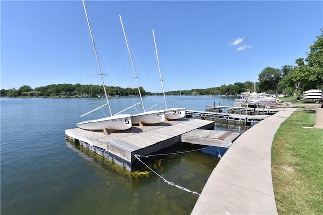9305 NW 80th St, Weatherby Lake, MO 64152 - dock featuring a water view