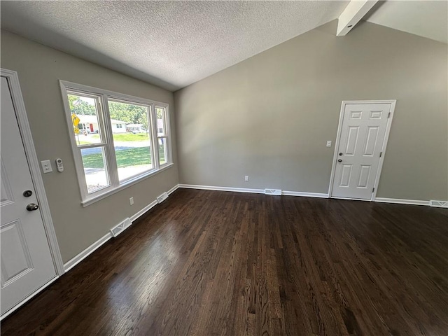 806 Lea Dr, Lees Summit, MO 64081 - empty room featuring dark wood-type flooring and a textured ceiling