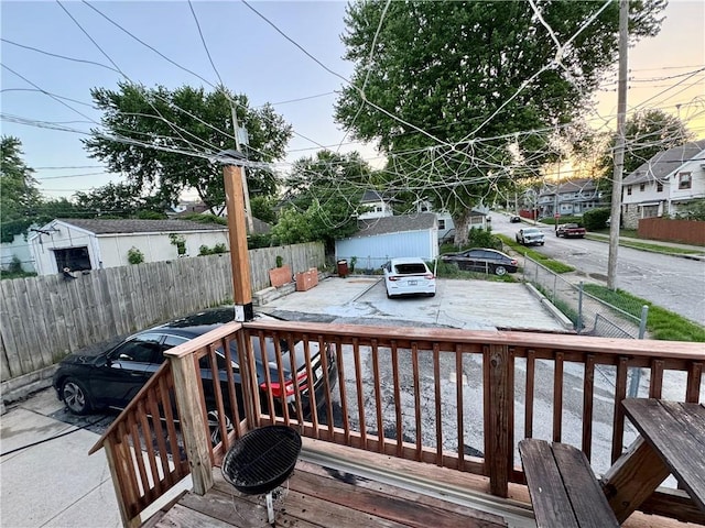 144 N Brighton Ave, Kansas City, MO 64123 - deck with a residential view