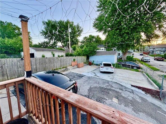 144 N Brighton Ave, Kansas City, MO 64123 - view of wooden terrace