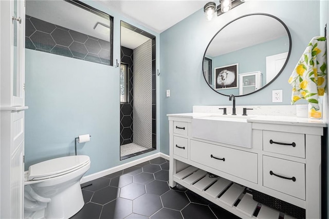 37156 State Hwy N, Barnard, MO 64423 - full bath with vanity, a stall shower, and tile patterned floors
