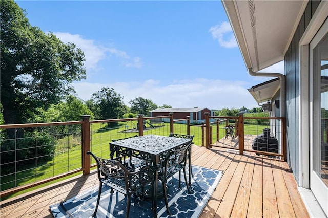 37156 State Hwy N, Barnard, MO 64423 - deck with a yard and outdoor dining area