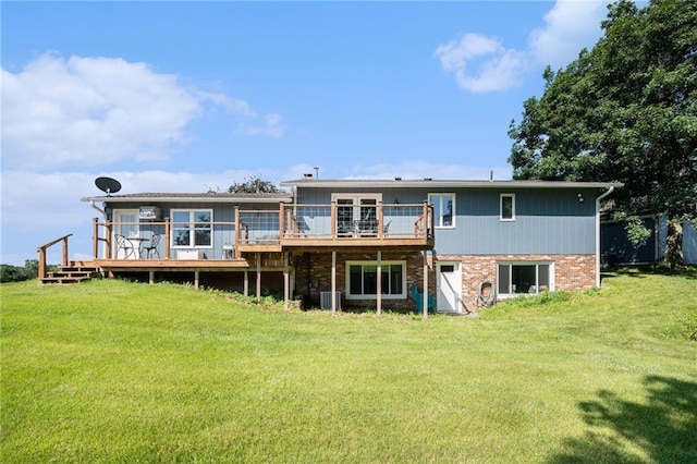 37156 State Hwy N, Barnard, MO 64423 - back of property featuring a wooden deck and a yard