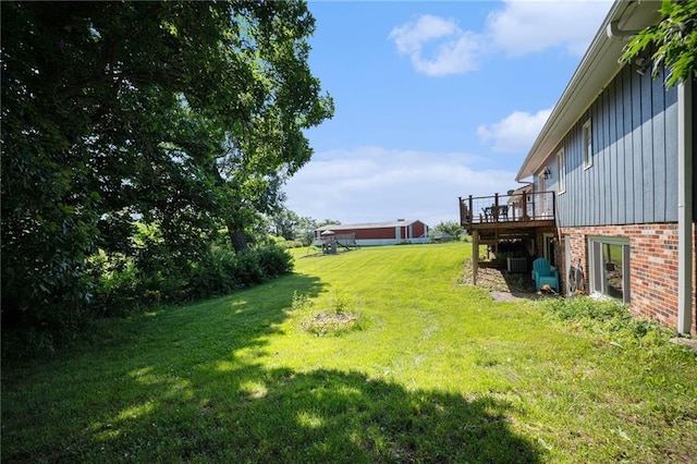 37156 State Hwy N, Barnard, MO 64423 - view of grassy yard featuring a deck