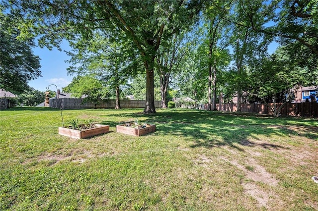 109 NE Locust St, Blue Springs, MO 64014 - fenced backyard featuring a garden