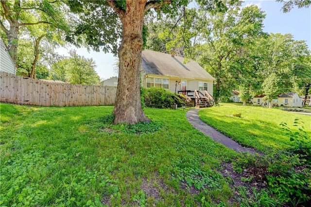 1700 S Pearl St, Independence, MO 64055 - view of yard featuring a deck