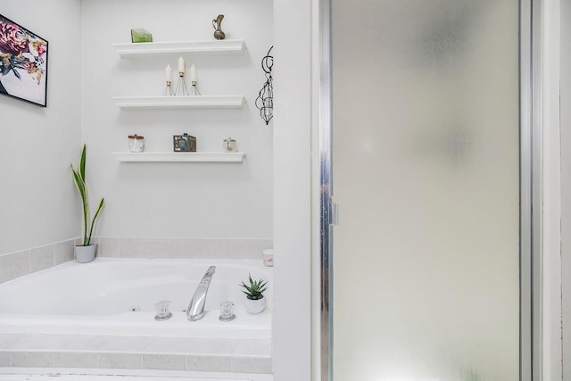 1311 Honeysuckle Ct, Liberty, MO 64068 - full bath featuring a stall shower and a garden tub