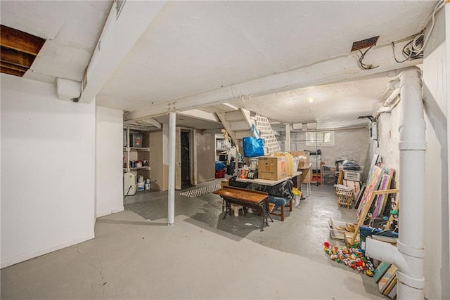 5147 Maple Ave, Mission, KS 66202 - unfinished below grade area with stairs