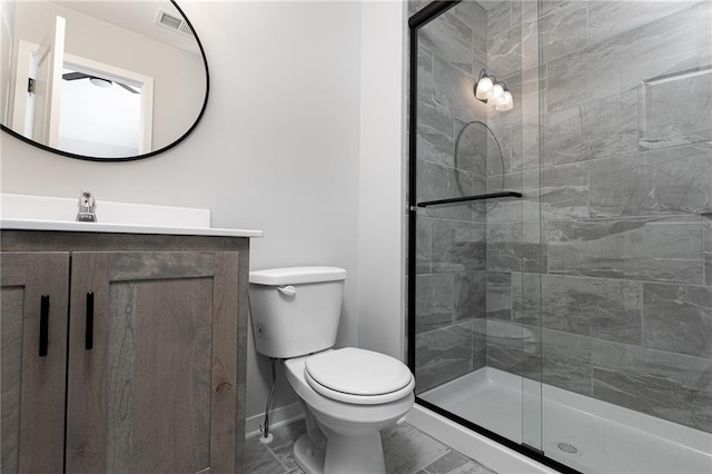 9015 N Colorado Ave, Kansas City, MO 64156 - full bathroom with vanity and a stall shower
