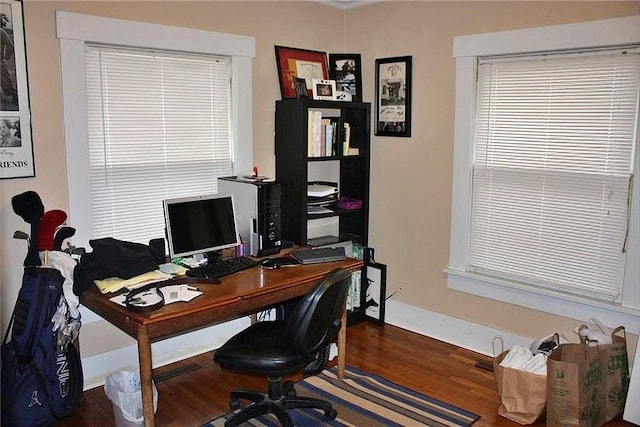 1909 S Broadway St, Pittsburg, KS 66762 - office with wood finished floors and baseboards