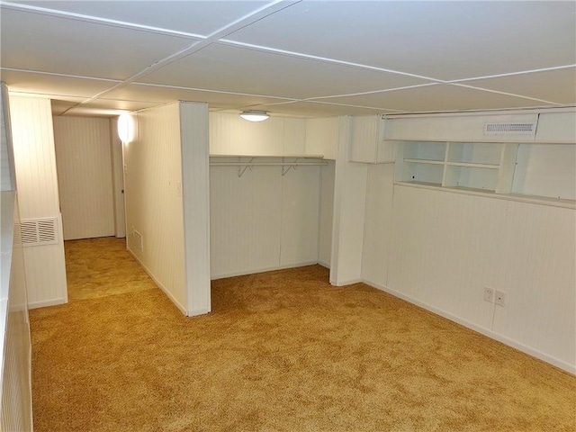 1909 S Broadway St, Pittsburg, KS 66762 - finished basement featuring carpet floors